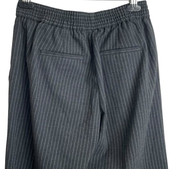 Banana‎ Republic Women Pants 4 Black Pinstripe Stretch Comfort Office Travel - Picture 6 of 9